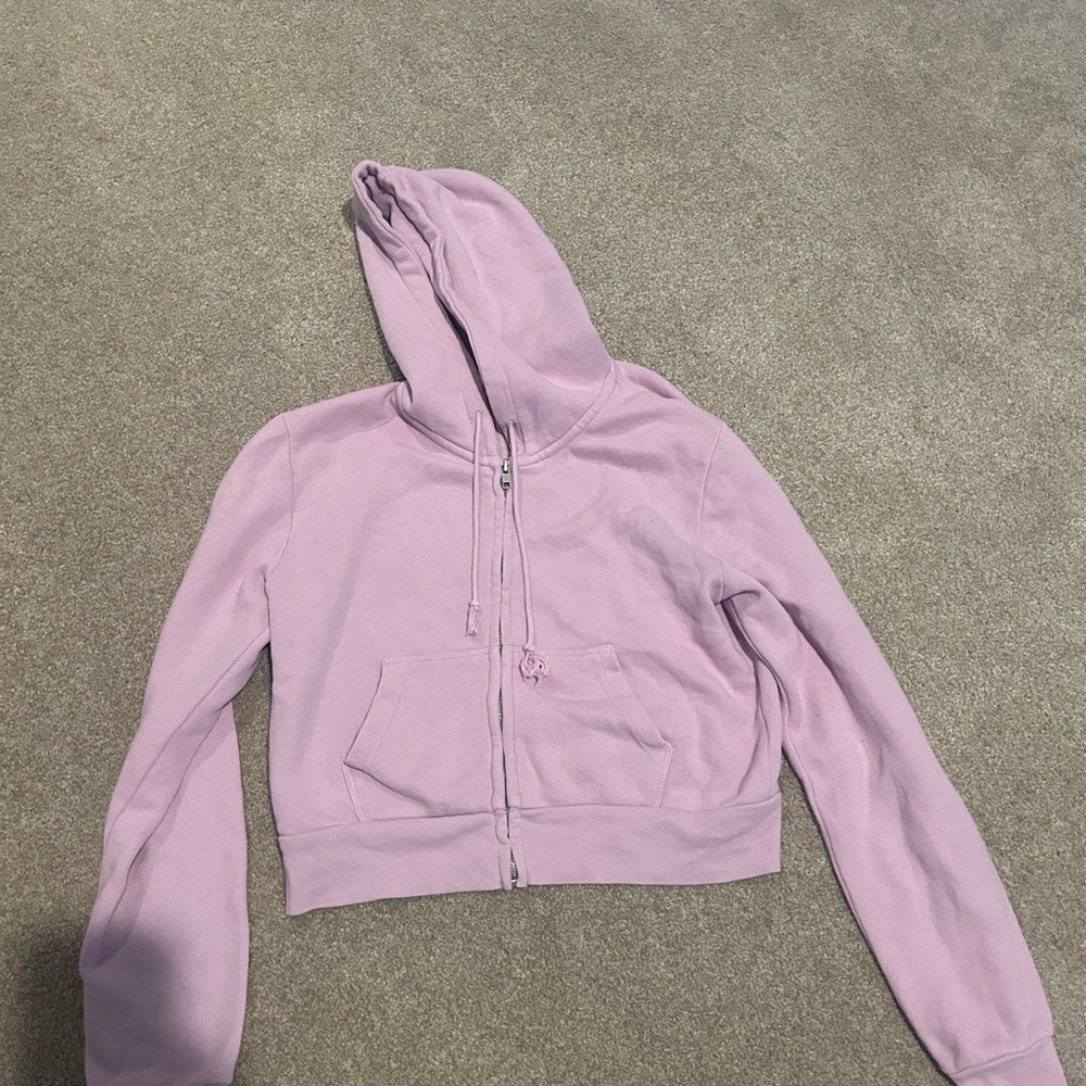 Brandy Melville cropped zip up